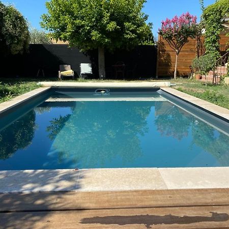 Gite Lou Sabai Au Pied Des Dentelles De Montmirail, Piscine Partagee Aubignan Esterno foto