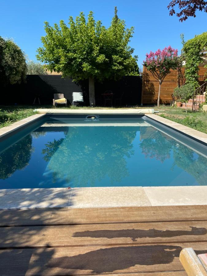 Gite Lou Sabai Au Pied Des Dentelles De Montmirail, Piscine Partagee Aubignan Esterno foto